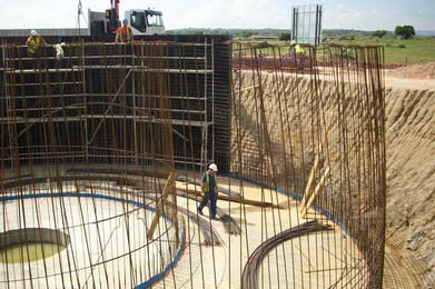 EDAR Cilleros., Obras Hidráulicas